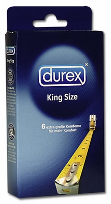 Durex King Size Condooms, 6 stuks